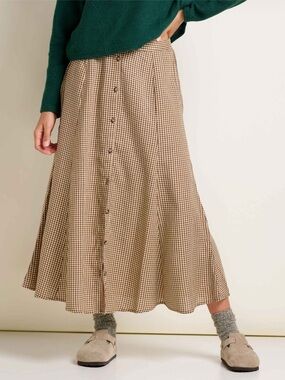 Toad&Co Manzana Paneled Midi Skirt
Partridge Gingham / XS NEW WITH TAGS NWT